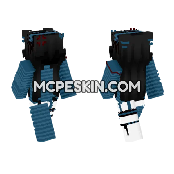 Uhmm She Is Pretty Minecraft Bedrock skin, front and back