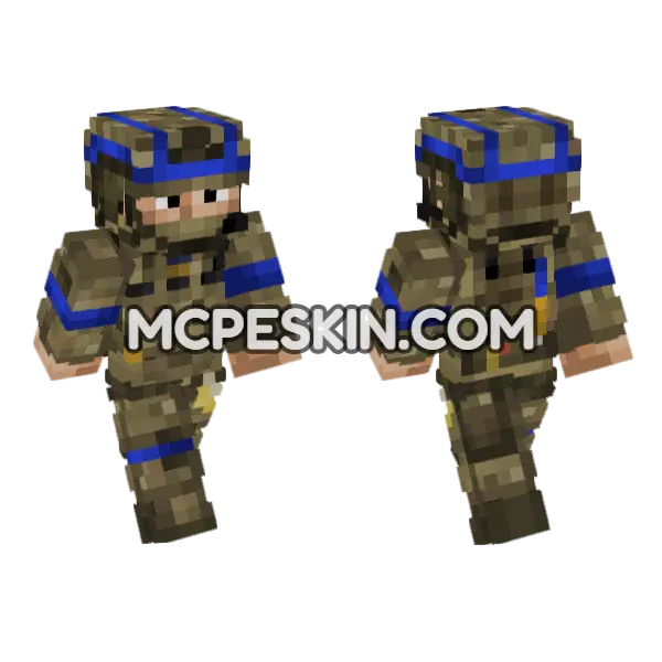 Ukrainian Army 3rd Sab Minecraft Bedrock skin, front and back
