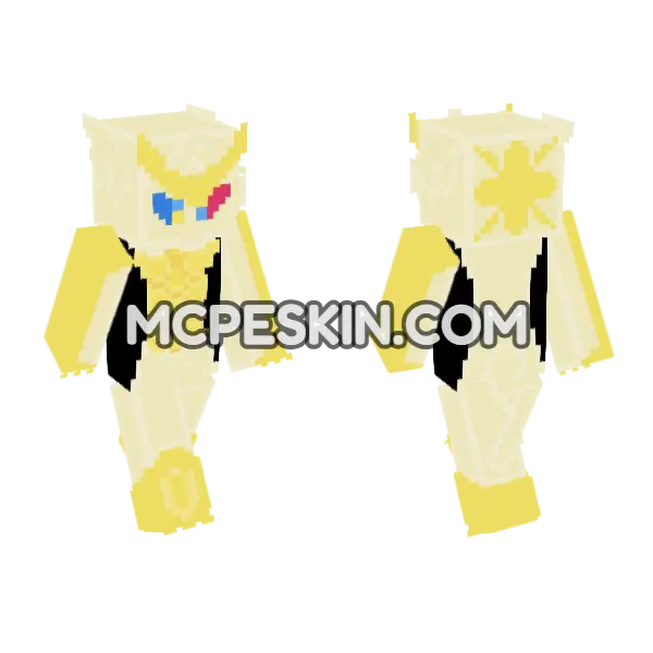 Ultra Necrozma Test Minecraft Bedrock skin, front and back