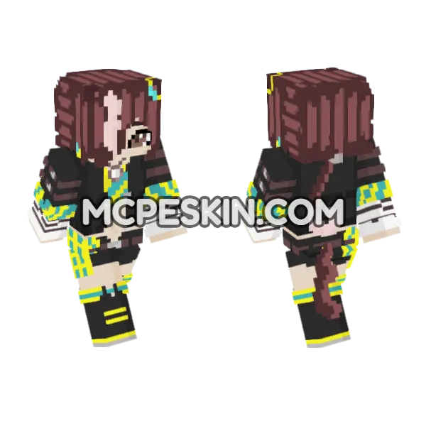 Uma Musume Pretty Derby Minecraft Bedrock skin, front and back