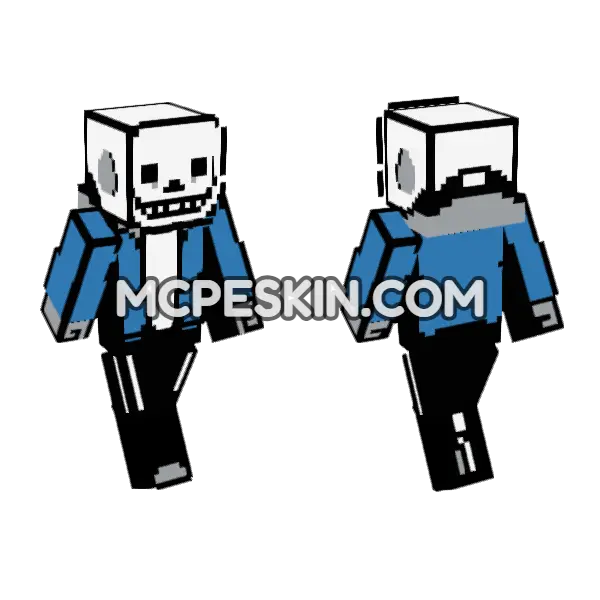 Undertale Sans, front and back