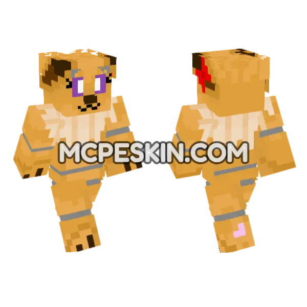 Updated Eevee Skin Minecraft Bedrock skin, front and back