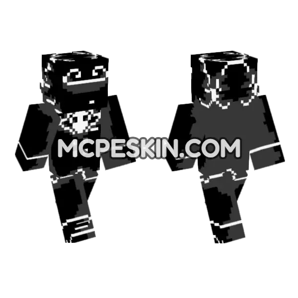 Updike The Last Battle Inverted Minecraft Bedrock skin, front and back