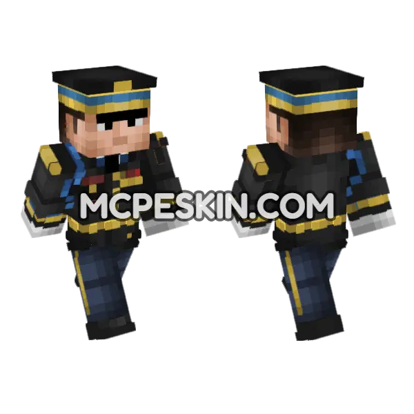 US Army Dress Uniform Minecraft Bedrock skin, front and back