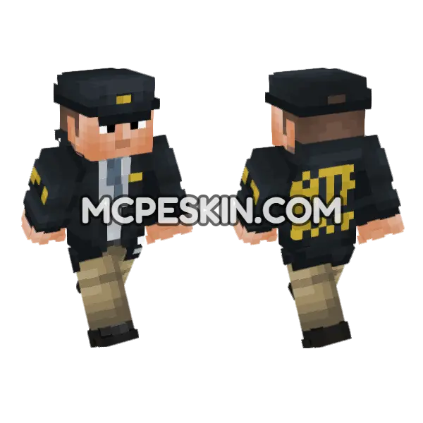 Us Atf V2 Minecraft Bedrock skin, front and back