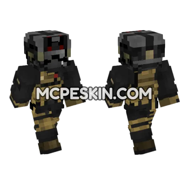 Us Shadow Company 2019 Minecraft Bedrock skin, front and back