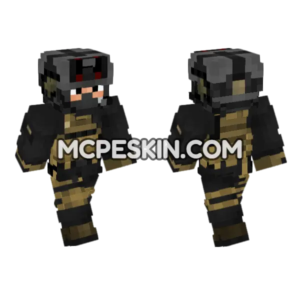 Us Shadow Company 2019 Minecraft Bedrock skin, front and back