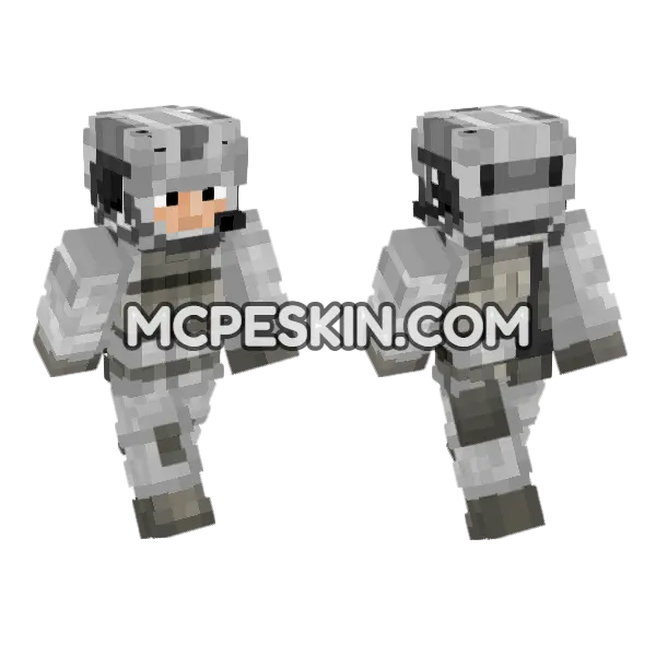 Us Sof Winter Elements V6 Minecraft Bedrock skin, front and back