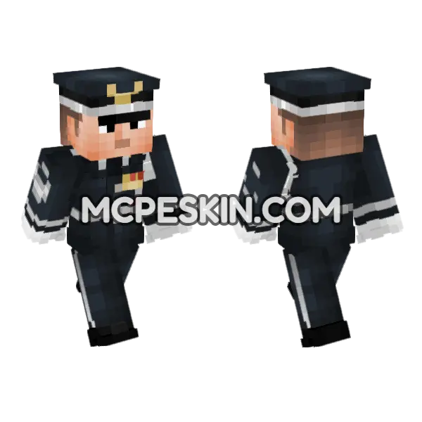 USAF Dress Uniform Minecraft Bedrock skin, front and back