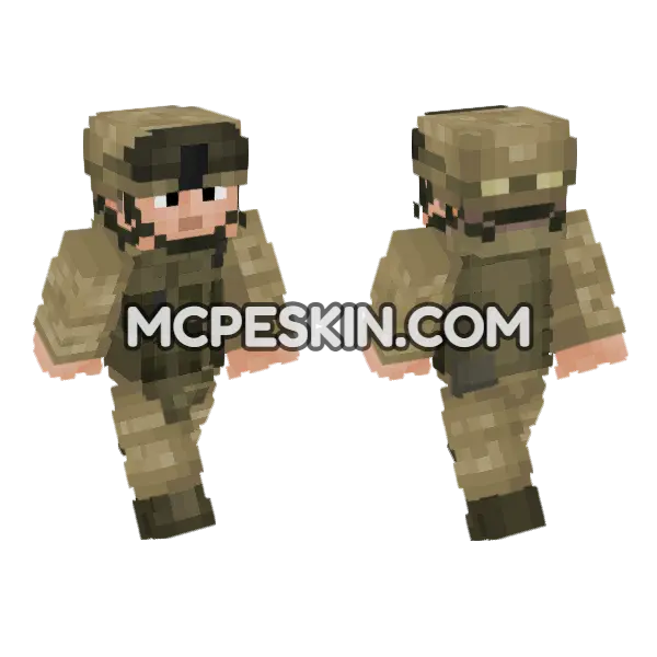 USMC MPT2 Skin Minecraft Bedrock skin, front and back