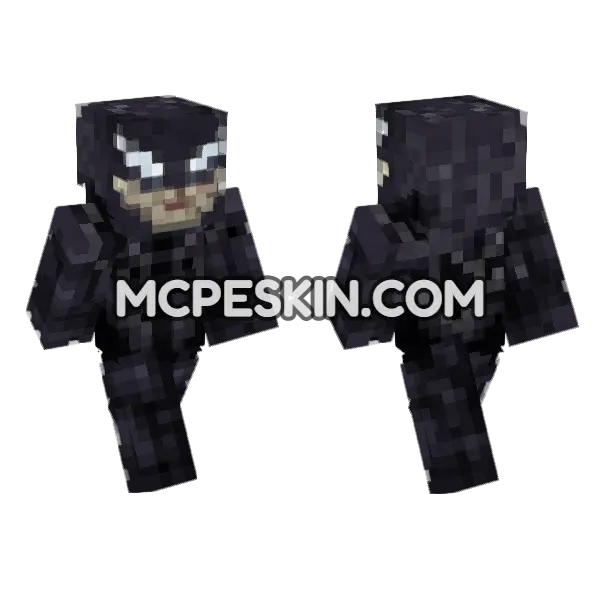 Venom Skin Minecraft Bedrock skin, front and back