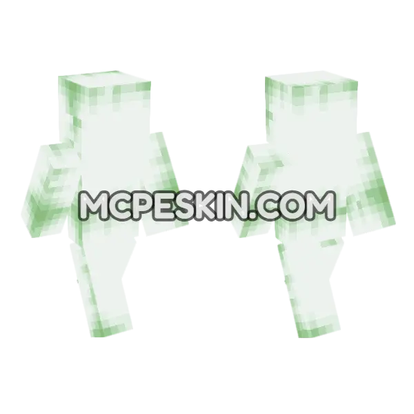 Verdant Froglight Top Minecraft Bedrock skin, front and back