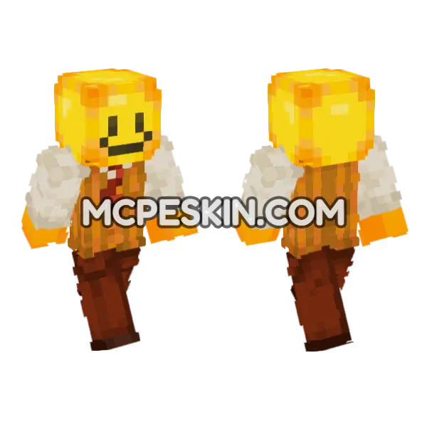 Verity Honey Skin Minecraft Bedrock skin, front and back