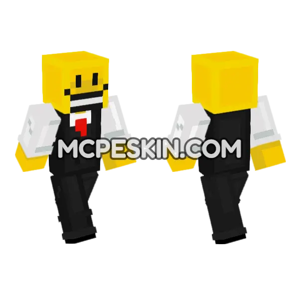 Verity Suit Minecraft Bedrock skin, front and back
