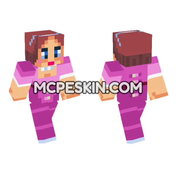 Victorian Woman Minecraft Bedrock skin, front and back