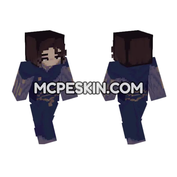 Viktor L The Herald Arcane Minecraft Bedrock skin, front and back