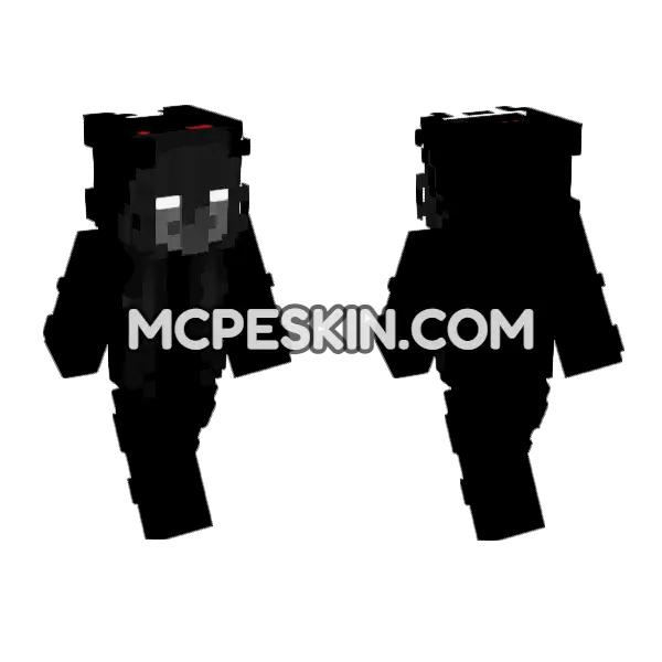 Village Ghost Minecraft Bedrock skin, front and back
