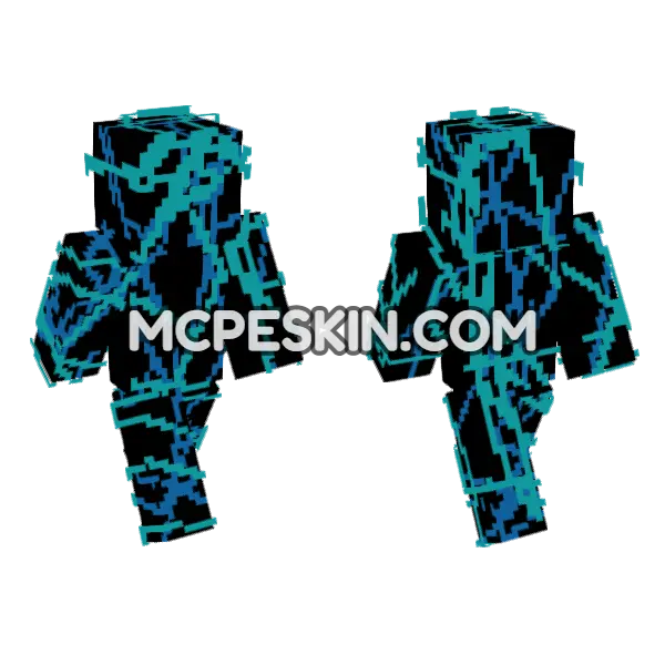 Vined Body Minecraft Bedrock skin, front and back