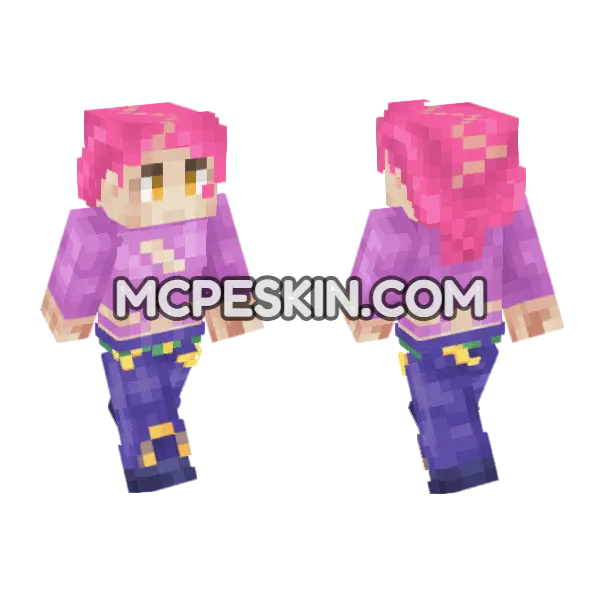 Vinegar Doppio Minecraft Bedrock skin, front and back