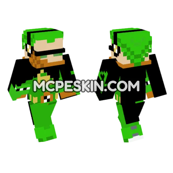 Vinsmoke Yonji Minecraft Bedrock skin, front and back
