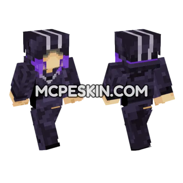 Viper Adult Form Katekyo Hitman Reborn Minecraft Bedrock skin, front and back