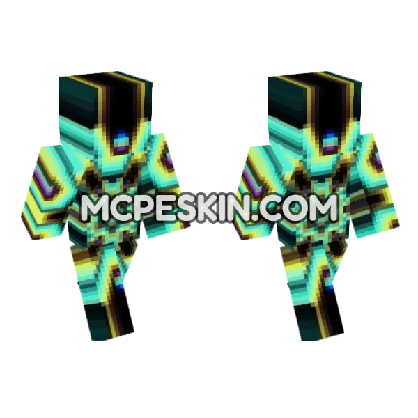 Viridescent 6382357 Minecraft Bedrock skin, front and back