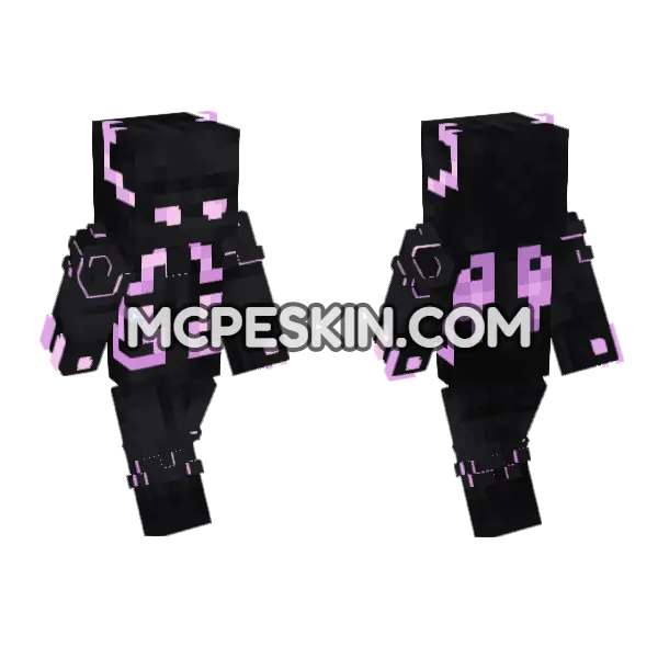 Void Skin Minecraft Bedrock skin, front and back