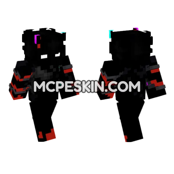 Voider Minecraft Bedrock skin, front and back