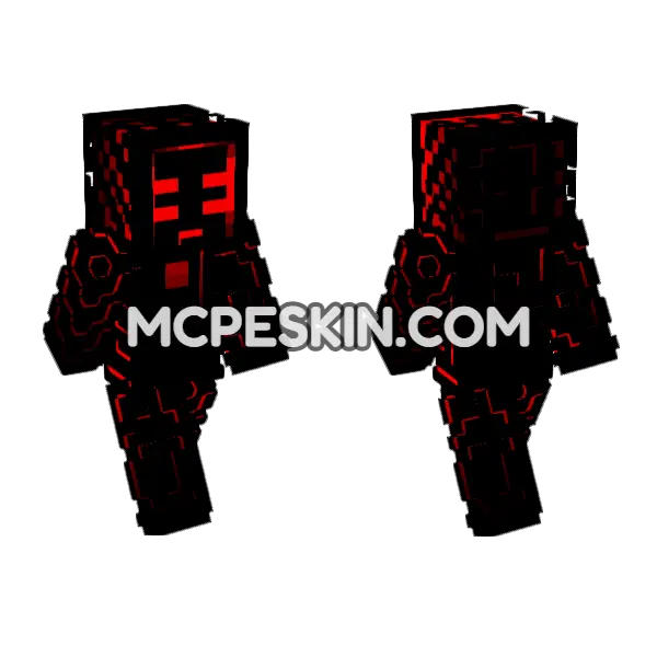 Voidix Skin Minecraft Bedrock skin, front and back
