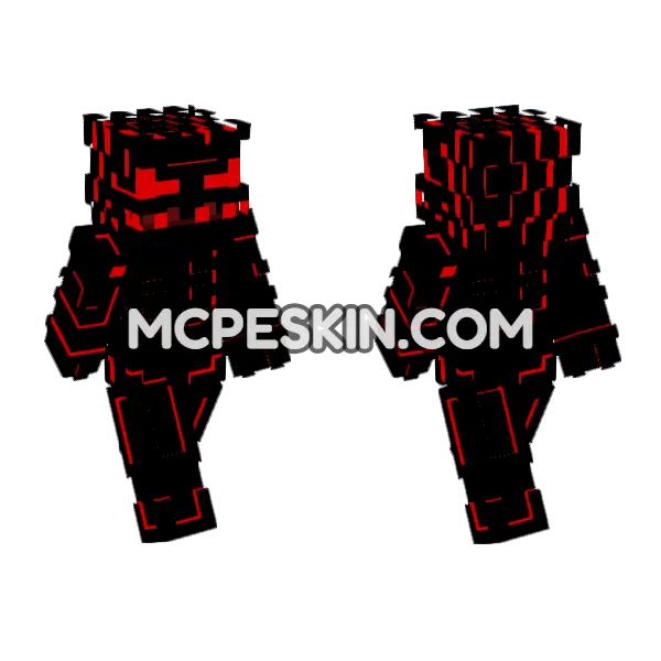 Volt Skin Minecraft Bedrock skin, front and back