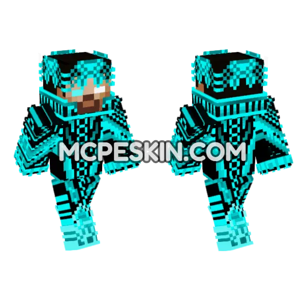 Vrexti Niola Kresolti Vrextirately Nechanist Minecraft Bedrock skin, front and back