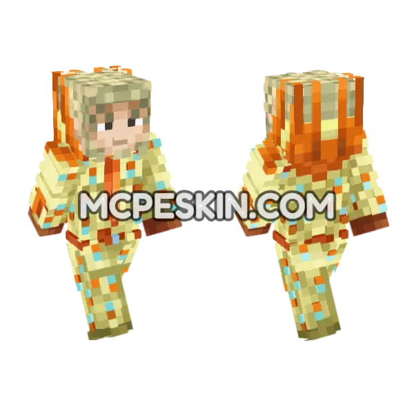 Wekapipo Minecraft Bedrock skin, front and back