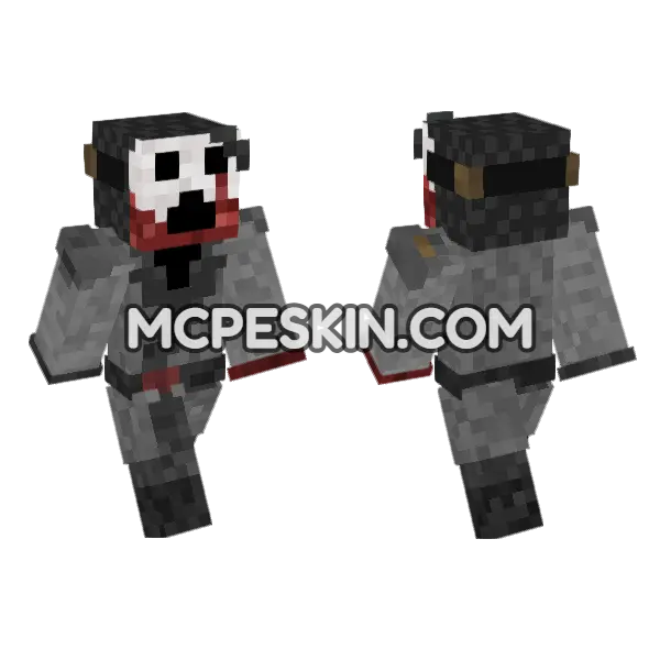 Whistle Man Minecraft Bedrock skin, front and back