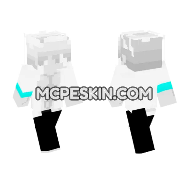 White and Black Hoodie, front and back