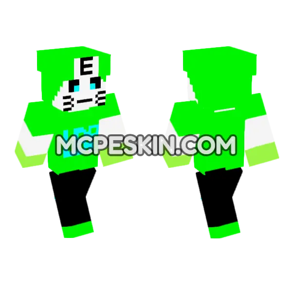 White Cat Hoodie, front and back