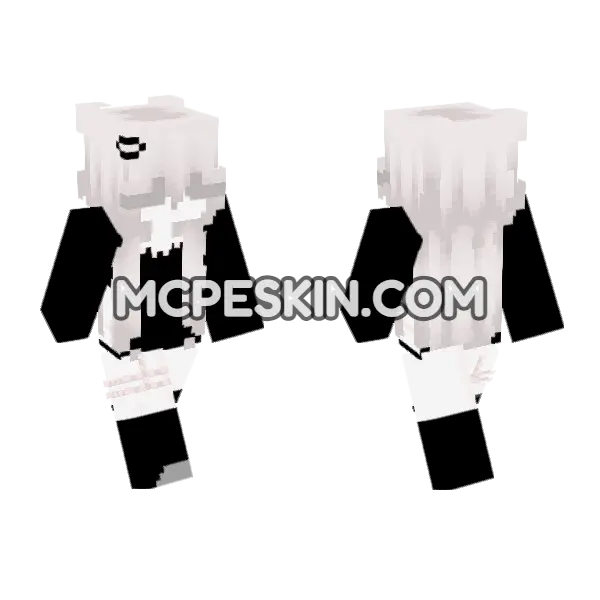 White Haired Angelic Figure, front and back
