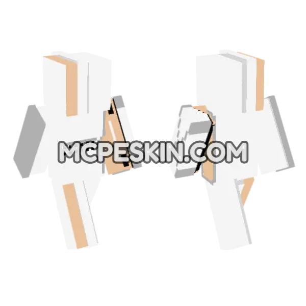 White Hooded Figure, front and back