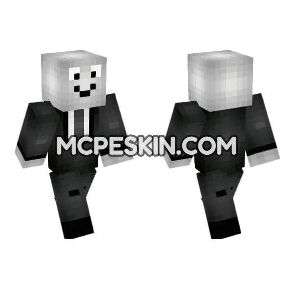 White Hoodie Skin Minecraft Bedrock skin, front and back