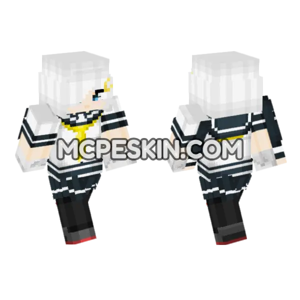 White Sailor Uniform, front and back