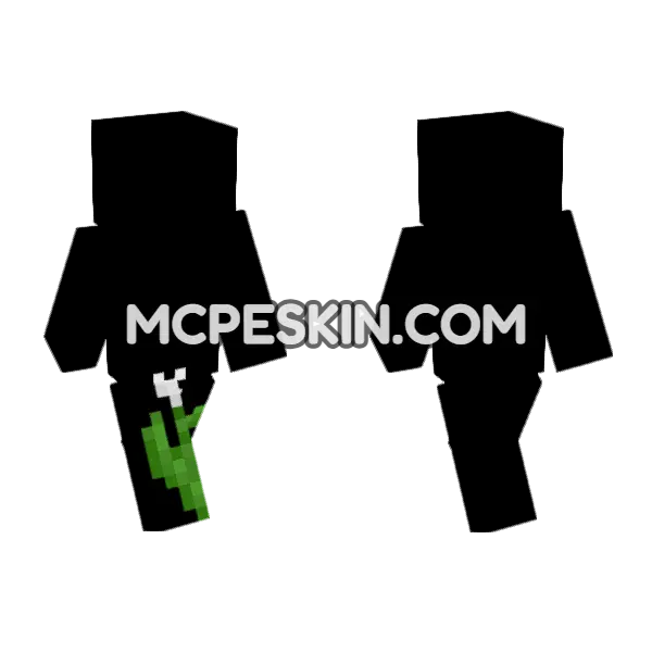 White Tulip Minecraft Bedrock skin, front and back