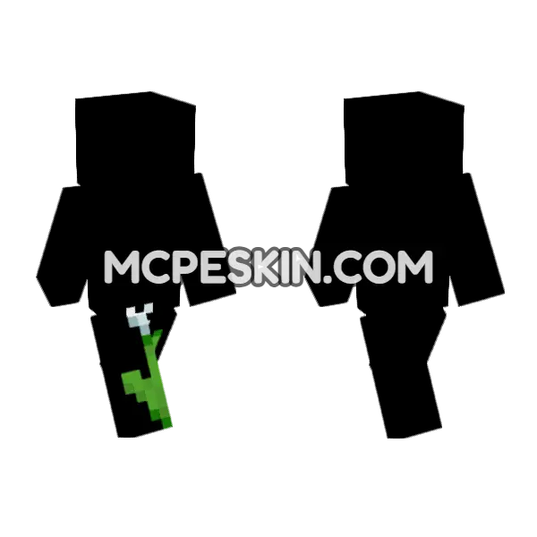 White Tulip Minecraft Bedrock skin, front and back
