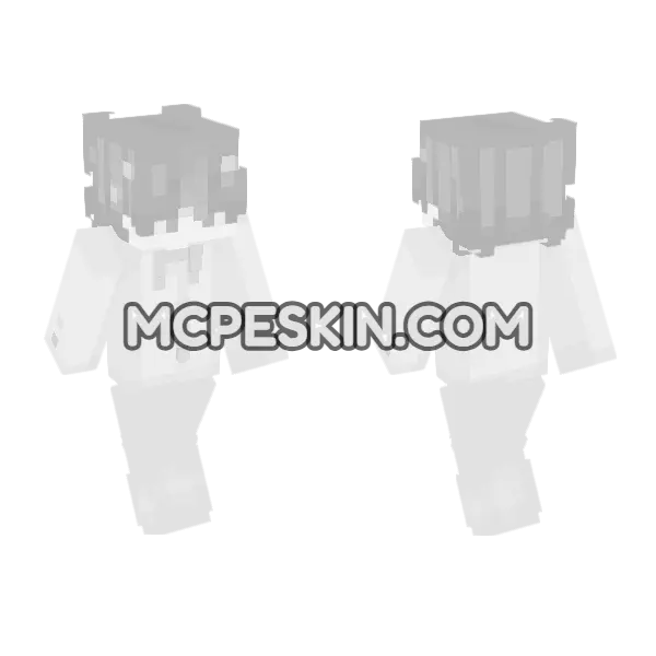 Whiteout New 1 Minecraft Bedrock skin, front and back