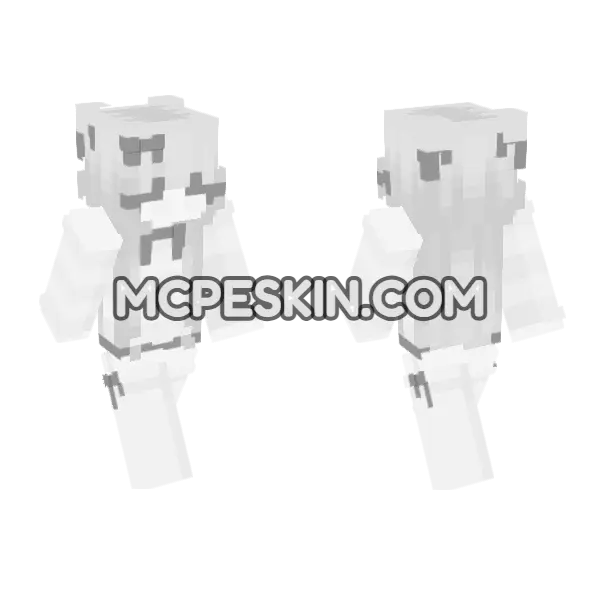 Whiteout Skin 2 Minecraft Bedrock skin, front and back