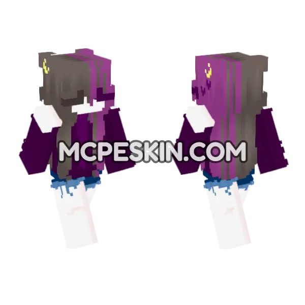 Whoa Lol Minecraft Bedrock skin, front and back
