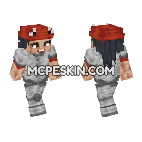 Wicked Red Dwarf Minecraft Bedrock skin, front and back