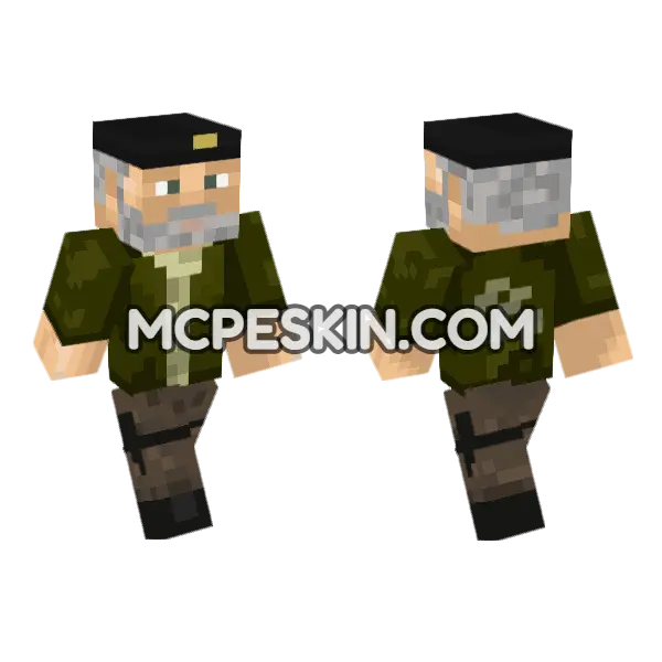 Wiillirex Wizard Skin Minecraft Bedrock skin, front and back