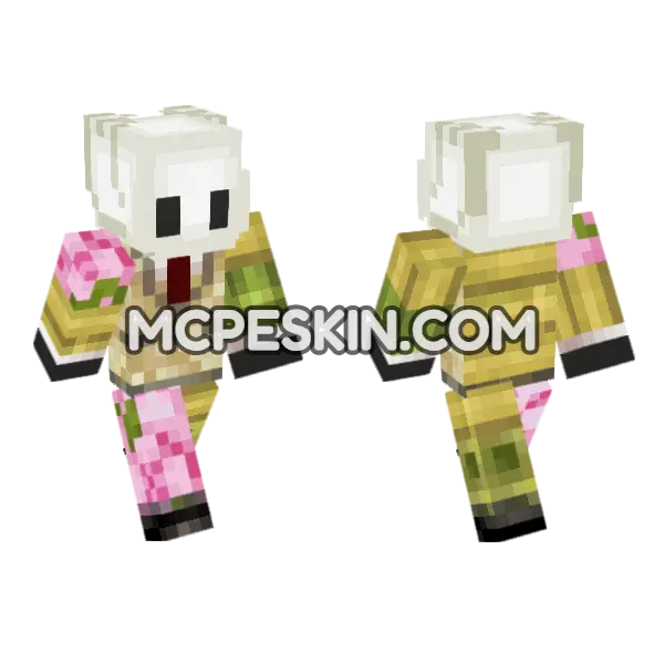 Wild Man Minecraft Bedrock skin, front and back