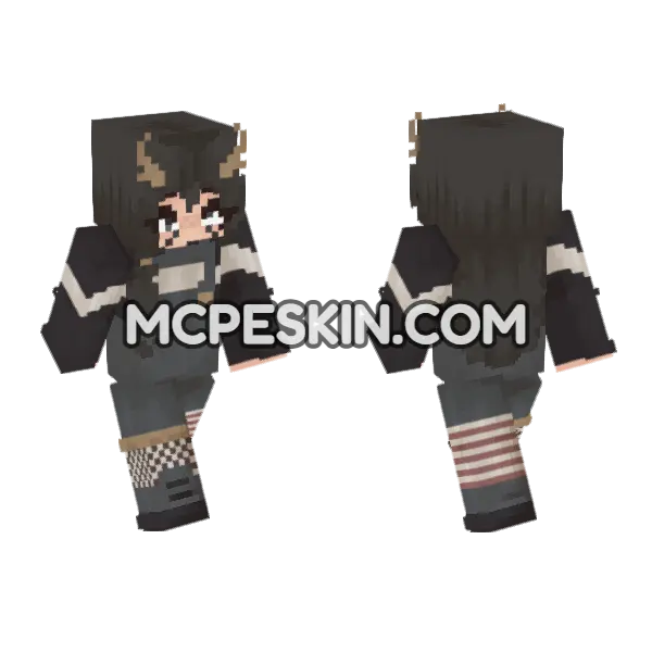 Willa The Girl Minecraft Bedrock skin, front and back