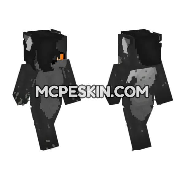 Willow Fox Style 2 Minecraft Bedrock skin, front and back