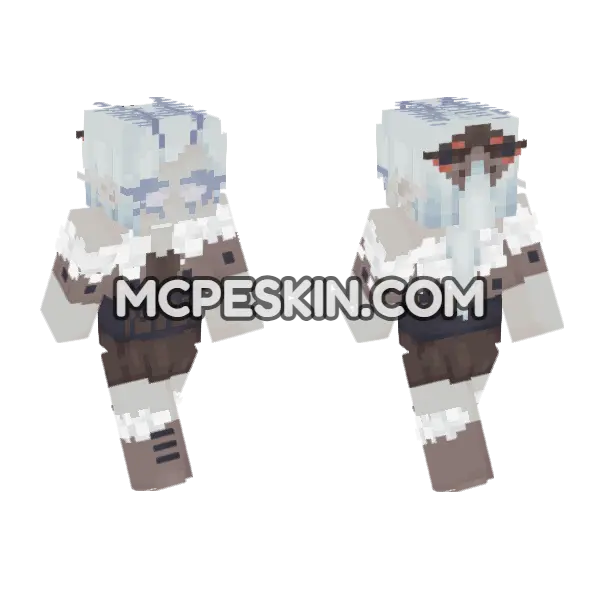 Winter Fox Outfit, front and back